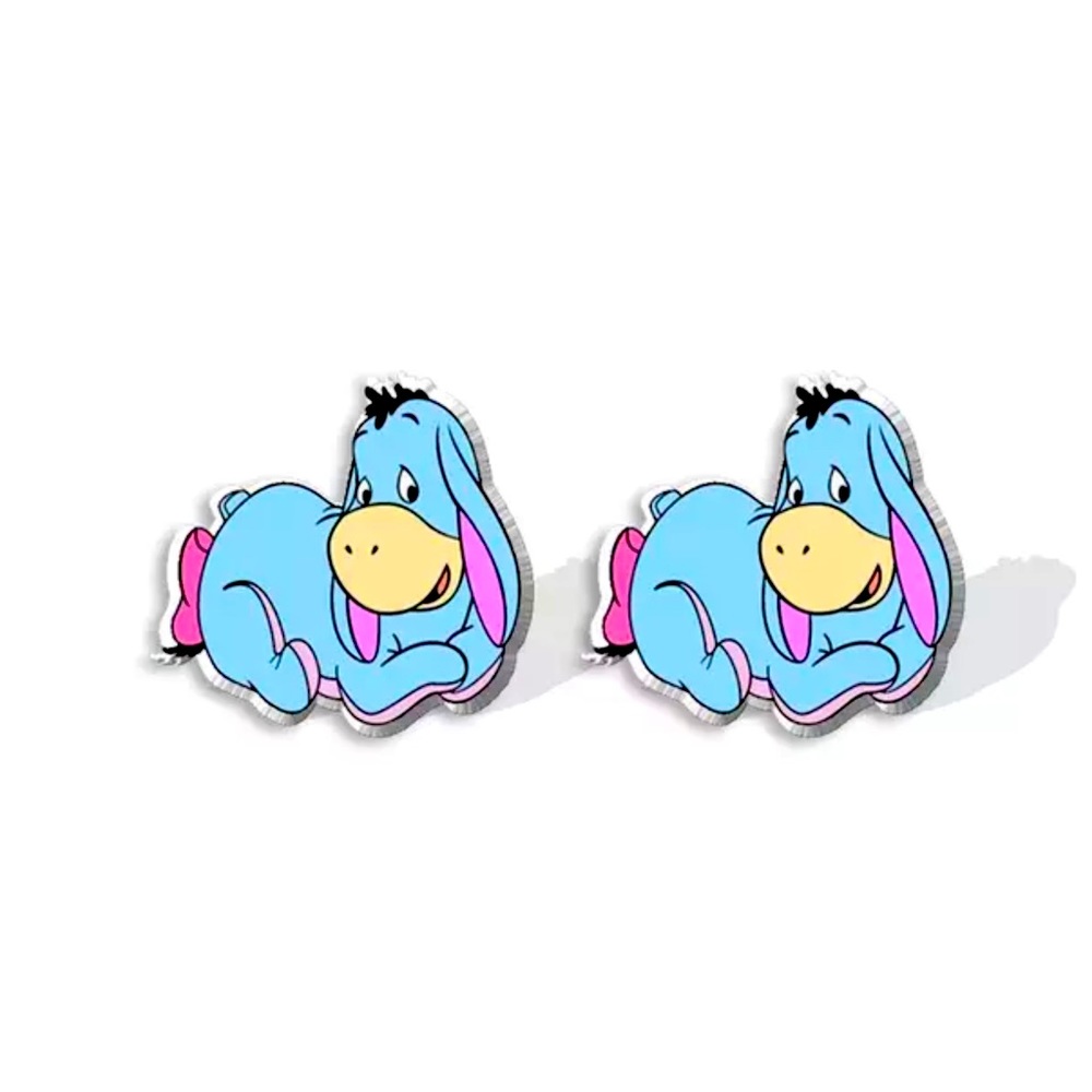 Eeyore Acrylic Stud Earrings